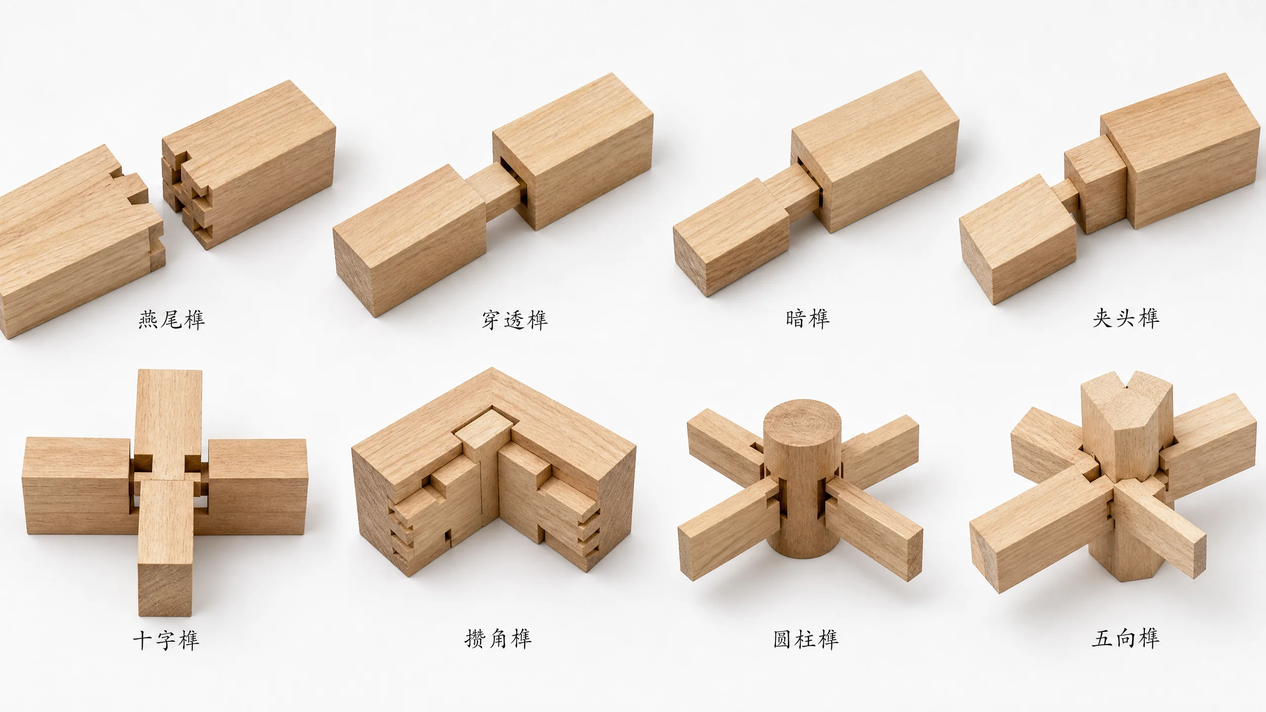各类传统榫卯结构展示